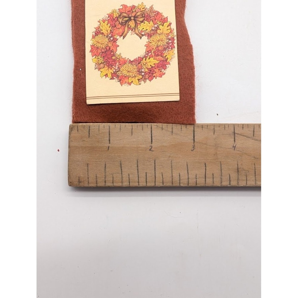 12 Set Vintage Bridge Tally Card Book Holders Autumn Wreath Fall Harvest Party - Picture 11 of 12
